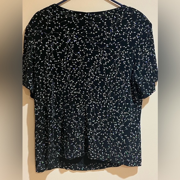 Vintage Black & Sparkly Top - Picture 3 of 5